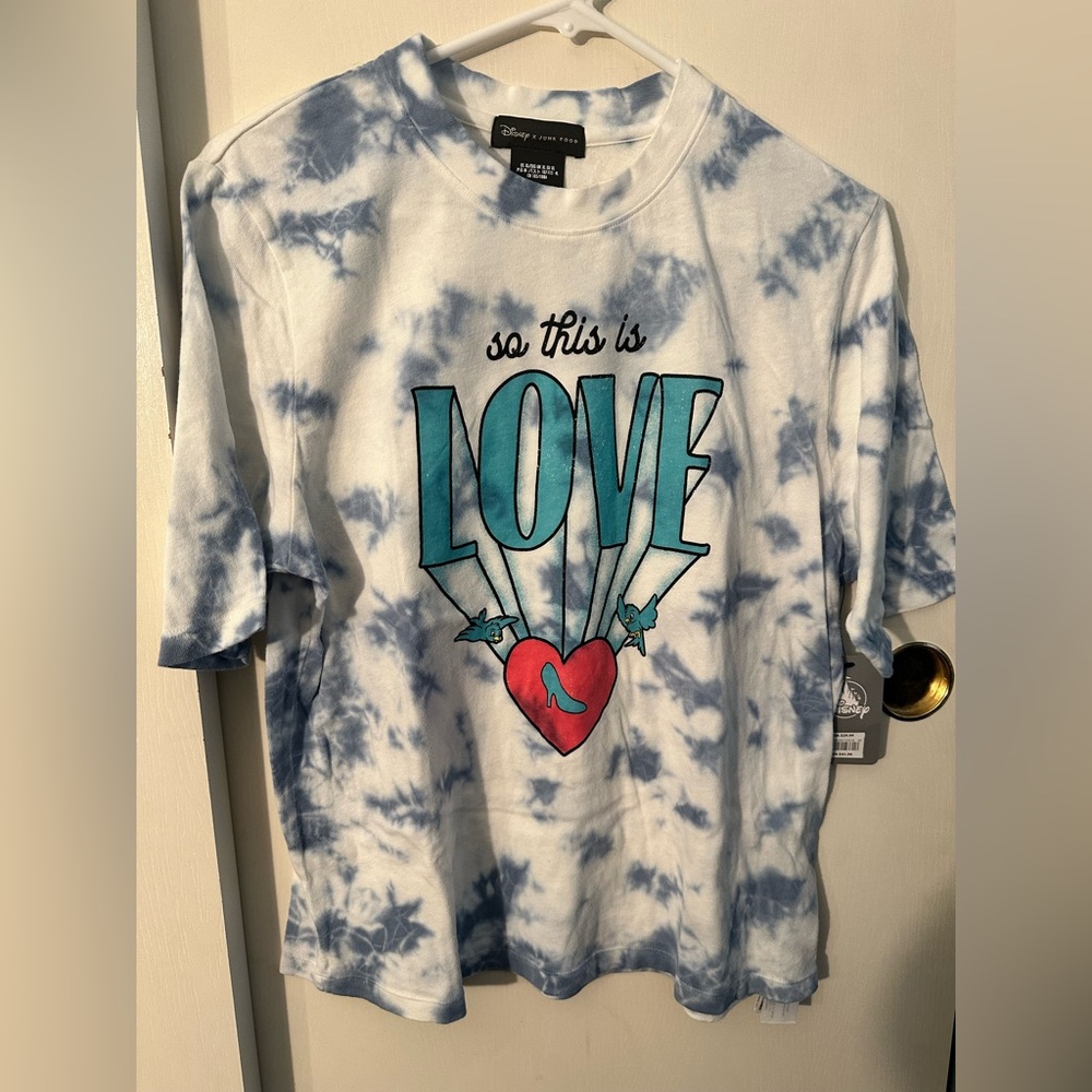Disney Blue and White Short Sleeve Tees